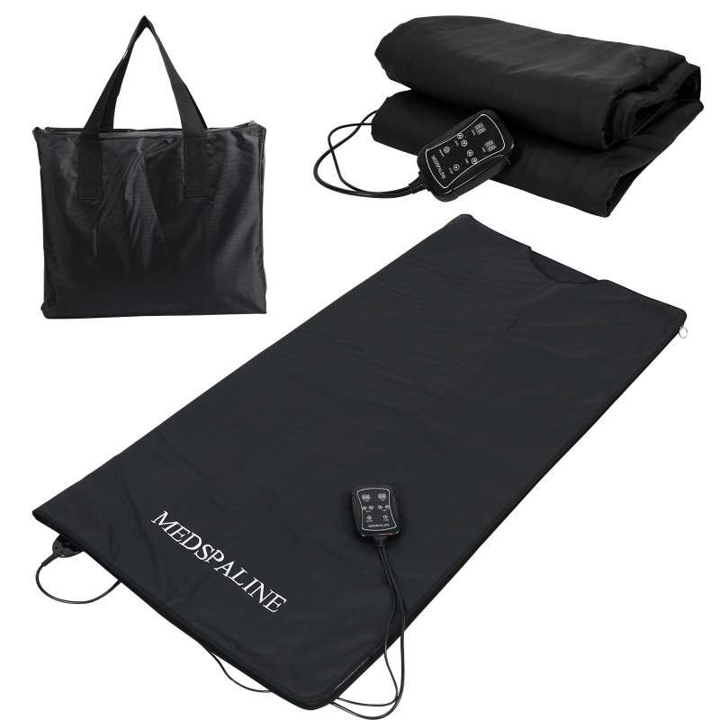 SAUNA AIR portable far infrared sauna blanket with bag for fast sweating and detox, slimming blanket wrap
