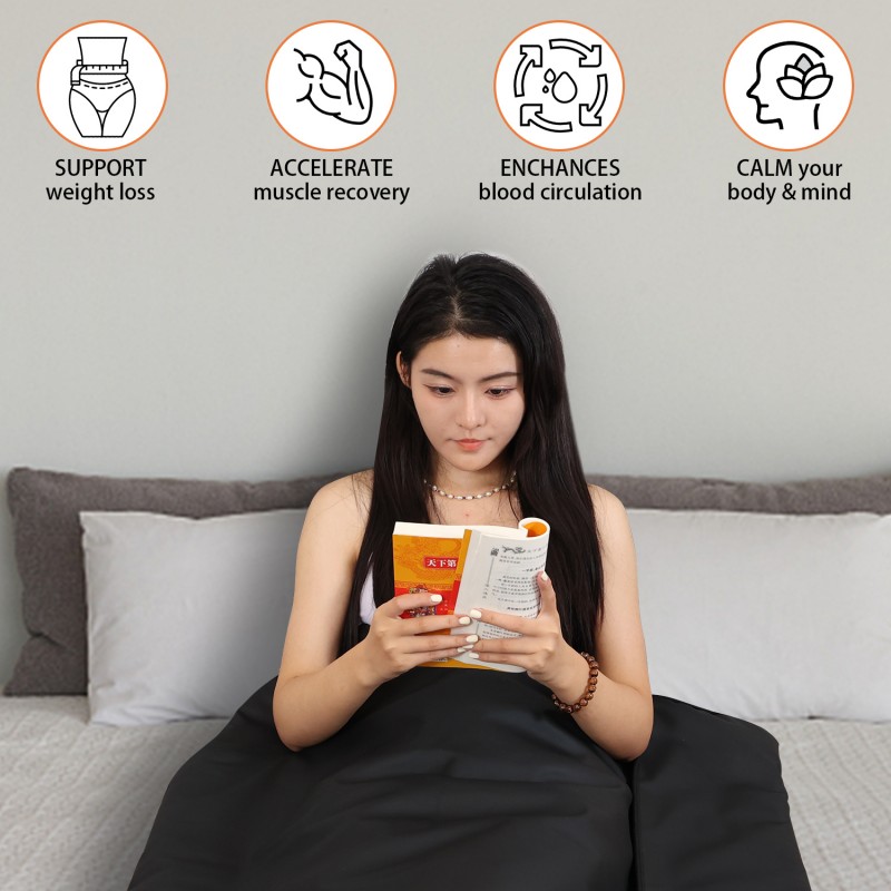 SAUNA PRO fast sweating 3 zone infrared sauna blanket with bag