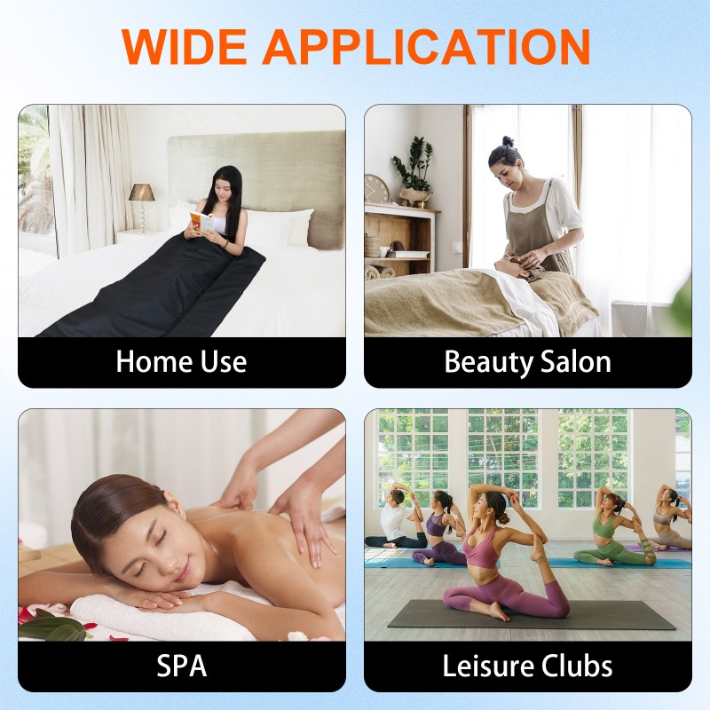 SAUNA PRO fast sweating 3 zone infrared sauna blanket with bag