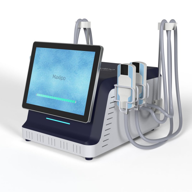 MAXLIPO EMS+CRYO cryotherapy machine with 4 cryo pads