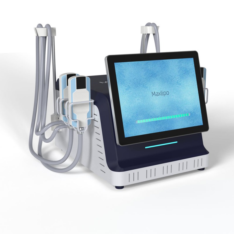 MAXLIPO EMS+CRYO cryotherapy machine with 4 cryo pads